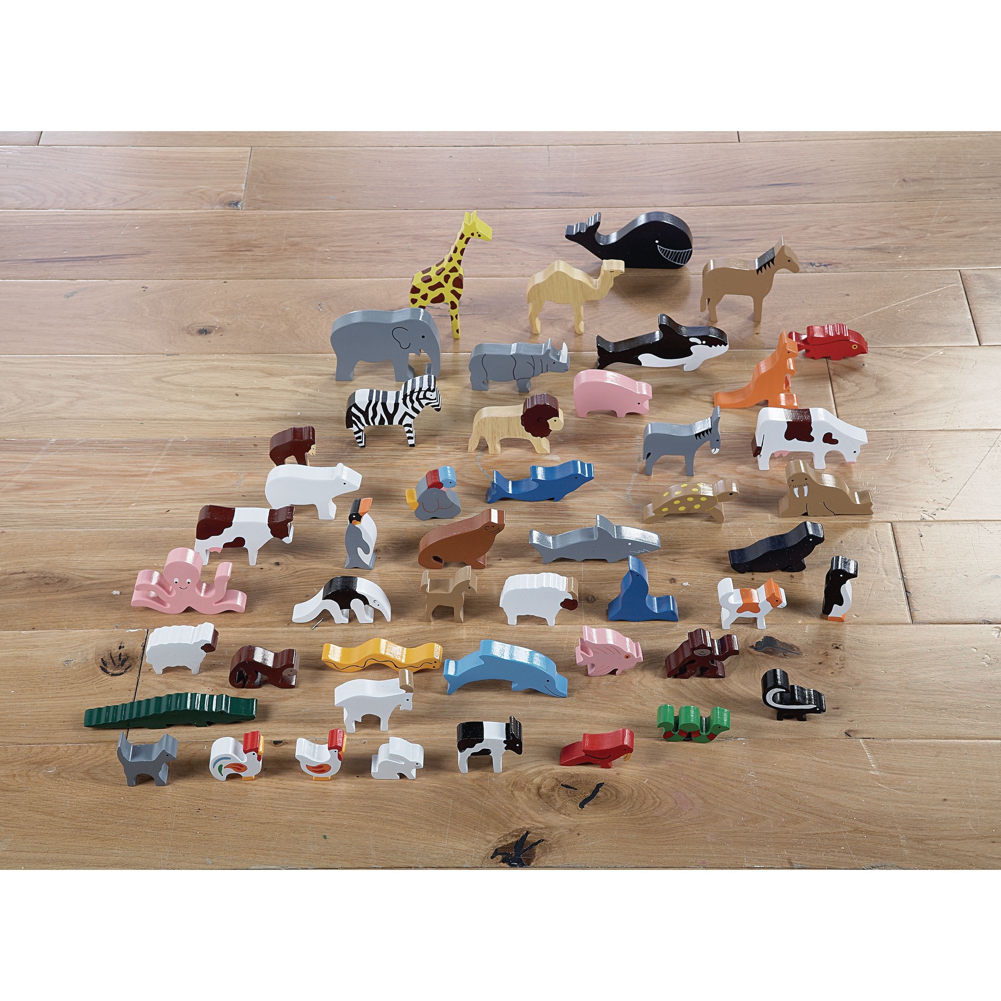 Wooden Animals - Pack of 48